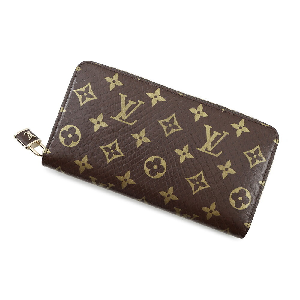 Louis Vuitton Monogram Python Zippy Wallet Round … - image 1